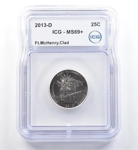 2013-D Washington Quarter ATB Fort McHenry Clad MS69+ ICG *6036