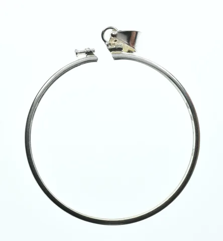 Sterling Silver 39 MM 1 Oz Crown Mint Coin Bezel Pendant Frame Edge *2140