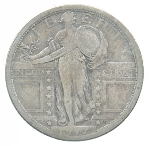 1917 Standing Liberty Quarter Type 1 *4759