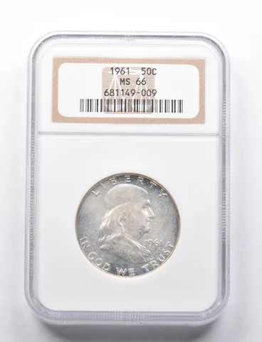 MS66 1961 Franklin Half Dollar NGC *0290