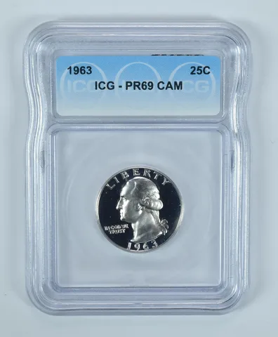 1963 Washington Quarter PR69 CAM ICG