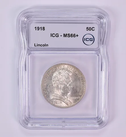1918 Lincoln Commemorative Half Dollar MS66+ ICG *1786