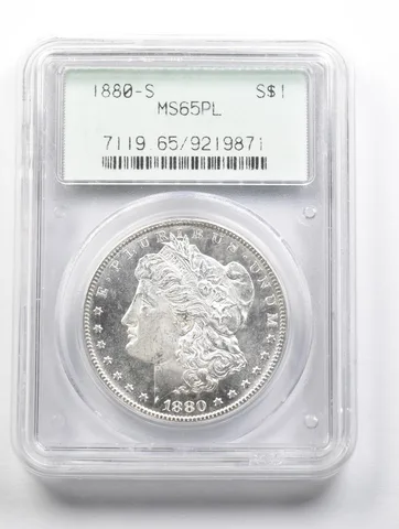 MS65 PL 1880-S Morgan Silver Dollar OGH PCGS PQ *3483
