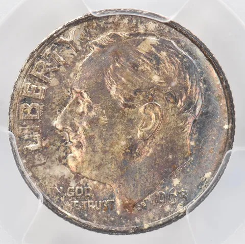 1963 Roosevelt Dime MS63 PCGS Beautiful Tone *0897