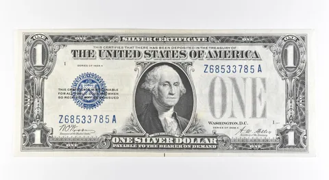 1928 A $1 Silver Certificate Blue Seal Fr#1601 a0500