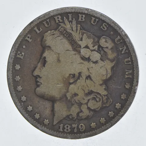Early - 1879 Morgan Silver Dollar - 90% US Coin *037