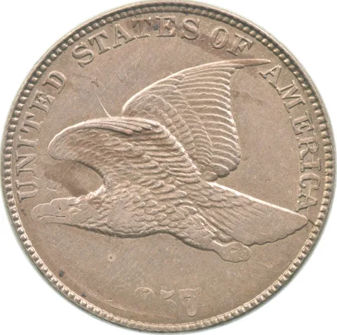 1857 Flying Eagle Cent Clashed Die Error *4700