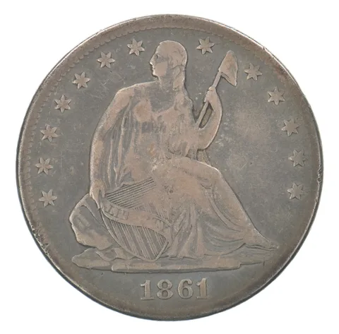 1861-S Seated Liberty Half Dollar Beautiful Tone *5149