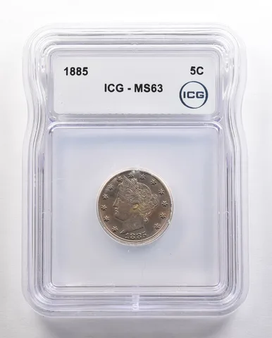 1885 Liberty V Nickel MS63 ICG *4452