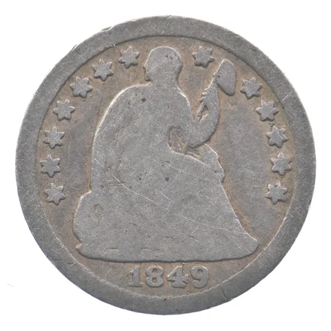 1849-O Seated Liberty Half Dime *8537
