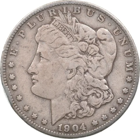 1904-S Morgan Silver Dollar a9617