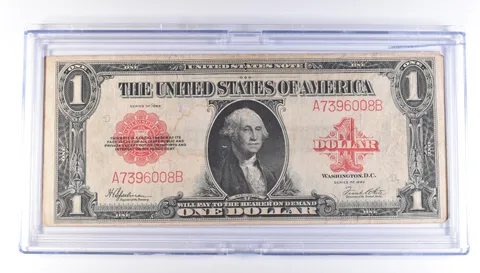 1923 $1 Legal Tender Large Note Red Seal *8858