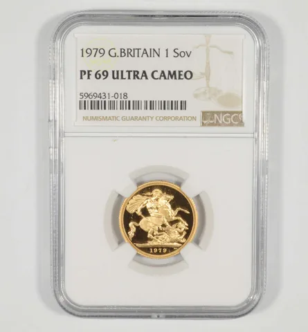 PF69 UCAM 1979 Great Britain 1 Sovereign - Graded NGC *6973