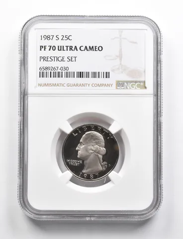 PF70 UCAM 1987-S Washington Quarter Prestige Set NGC RARE PEDIGREE a9759