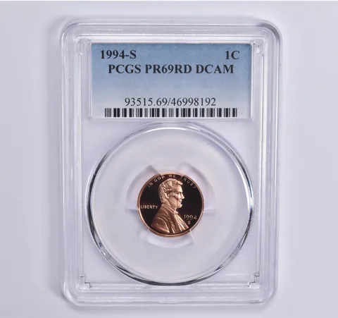 1994-S Lincoln Memorial Cent PR69 RD PCGS Blue Lbl