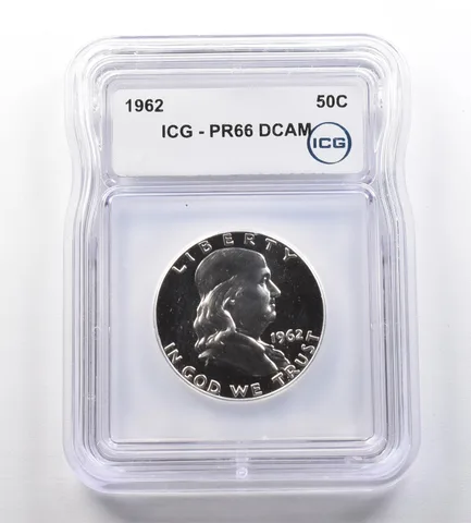 1962 Franklin Half Dollar PR66 DCAM ICG *1039