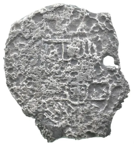No Date Mexico 8 Reales Shipwreck Coin 17.8g *9625