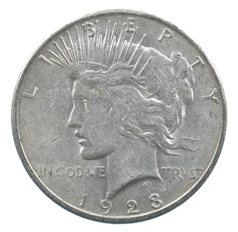 Early - 1923-S Peace Silver Dollar - 90% US Coin *473
