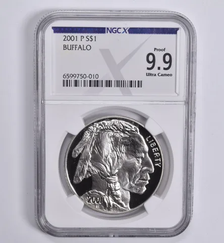 2001-P Buffalo Commemorative Dollar Proof 9.9 NGC X NGCX