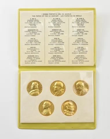 (5) Pope Of 20th Century Pius X Benedict XV Pius XI Pius XII John XXIII *8192