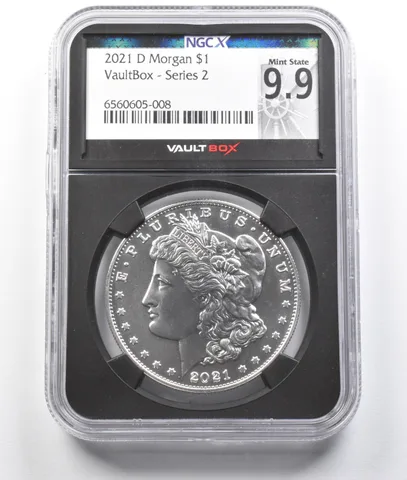 MS 9.9 2021-D Morgan Silver Dollar VaultBox Series 2 NGC X *8058