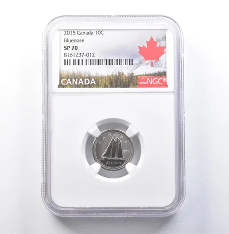 2015 Canada 10 Cents Bluenose SP70 NGC *5920
