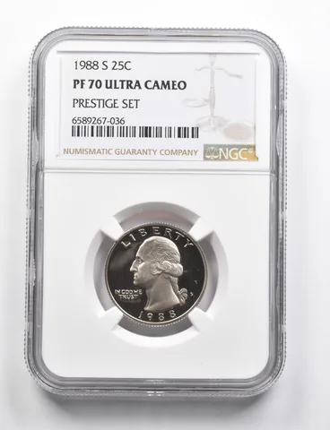 PF70 UCAM 1988-S Washington Quarter Prestige Set NGC *9746