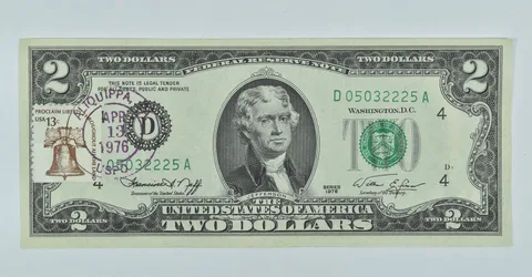 $2 1976 FRN Note First Day of Issue Stamp - Liberty Bell Stamp