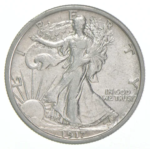 1917-D Walking Liberty Half Dollar a5947