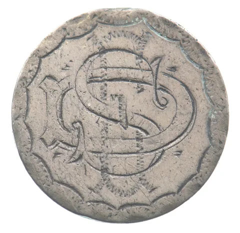 1885 Seated Liberty Dime Love Token Victorian S D *6332