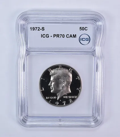 1972-S Kennedy Half Dollar PR70 CAM ICG