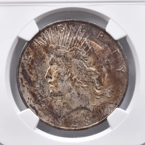 1923 Peace Silver Dollar Brilliant Uncirculated NGC Beautiful Tone *2413