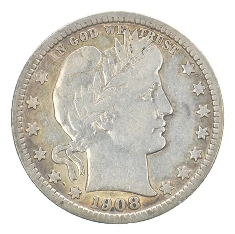 1908 Barber Quarter Beautiful Tone *5138