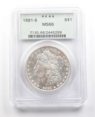 1881-S Morgan Silver Dollar MS66 PCGS OGH *3640