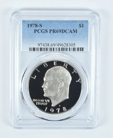 1978-S Eisenhower $1 PR69 DCAM PCGS Blue Label