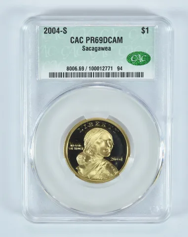 2004-S Sacagawea $1 PR69 DCAM CAC CACg