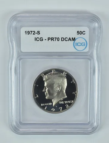 1972-S Kennedy Half Dollar PR70 DCAM ICG