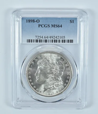 1898-O Morgan Silver Dollar MS64 PCGS Blue Label