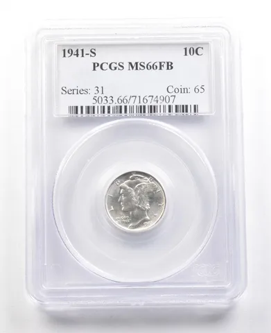 1941-S Mercury Dime MS66 FB PCGS *3639