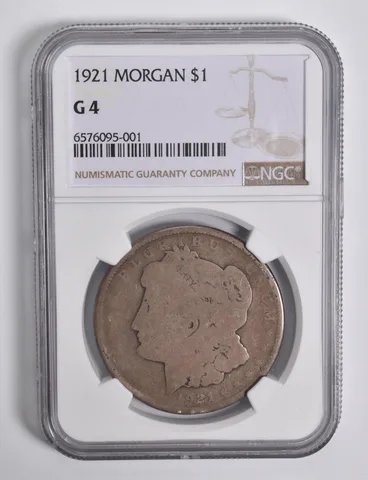 G4 1921 Morgan Silver Dollar NGC Low Ball Lowball Pocket Piece *4664