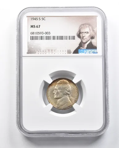 MS67 1945-S Jefferson Nickel NGC a3281