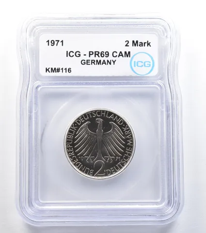 1971 Germany 2 Mark KM#116 PR69 CAM ICG *7948