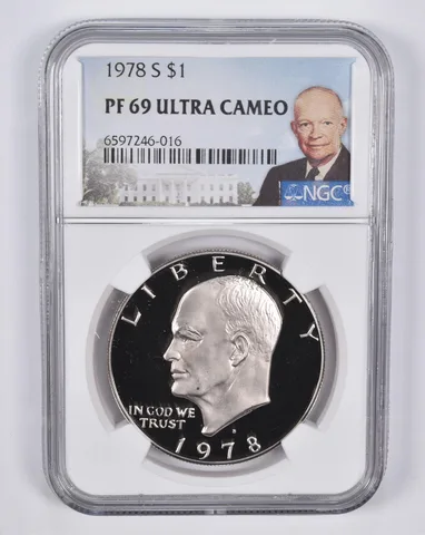 1978-S Eisenhower $1 PF69 UCam NGC Special Lbl