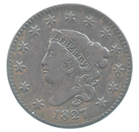 1827 Coronet Head Large Cent *9417