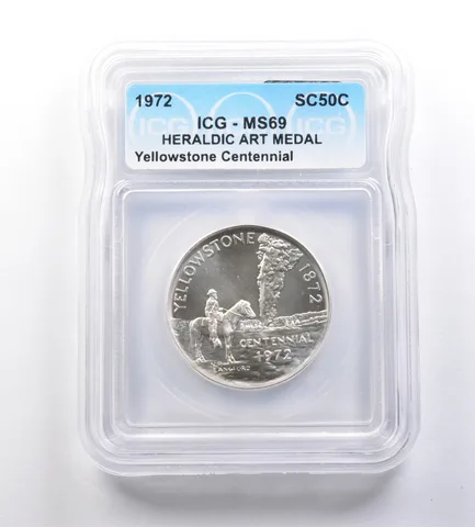 1972 So-Called Half Dollar Yellowstone Centennial MS69 ICG *7185