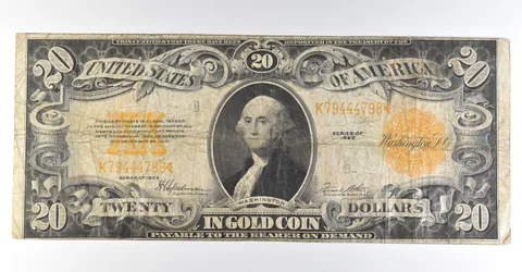 1922 $20 Gold Certificate Large Note Yellow Seal *8362