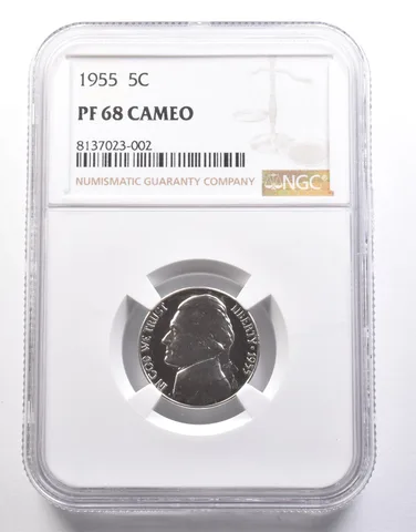 1955 Jefferson Nickel PF68 Cameo NGC *6626