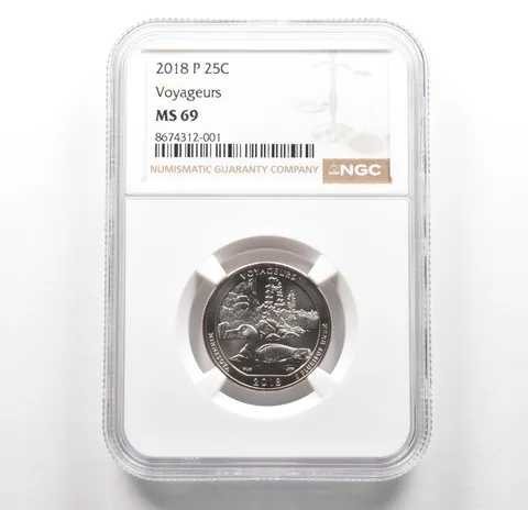 2018-P Washington Quarter ATB Voyageurs MS69 NGC TOP POP a6270