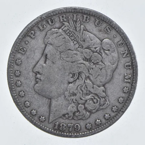 Early - 1879 Morgan Silver Dollar - 90% US Coin *091