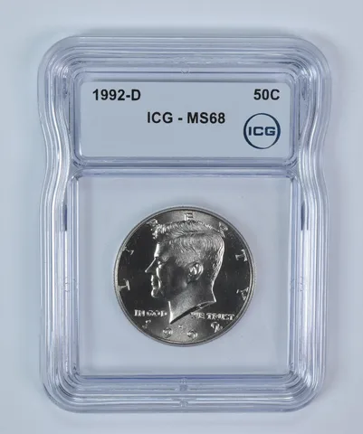 1992-D Kennedy Half Dollar MS68 ICG
